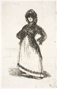 Maja, stehend