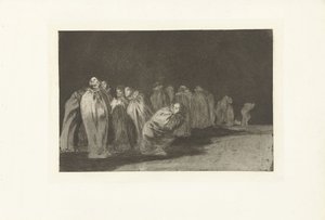 Männer in Säcken von Francisco de Goya