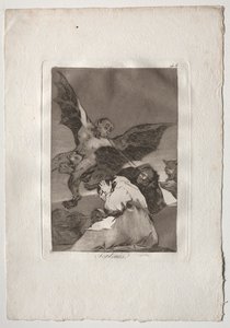 Ochenta Caprichos: Geschichtenerzähler - Windstöße, 1793-1798 von Francisco de Goya