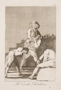 Der Pfalzgraf. Außenminister Urquijo als Quacksalber von Francisco de Goya