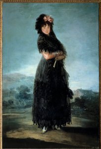 Ganzkörperporträt von Mariana Waldstein, Marquise de Santa Cruz (1763-1808)