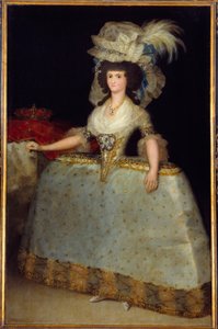 Porträt der Königin von Spanien Maria Luisa, Ehefrau von Karl IV.