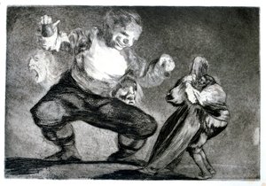 Einfacher Mensch, 1819-1823 von Francisco de Goya