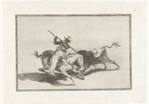 Stierjagd zu Pferd