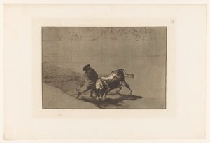 Stierkämpfer in einer Arena (Stierengevechten, La Taureaumachie, La Tauromaquia) von Francisco de Goya