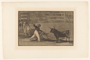 Stierkämpfer mit Banderilla von Francisco de Goya