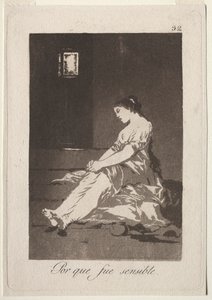 Die Caprichos: Weil sie empfänglich war von Francisco de Goya