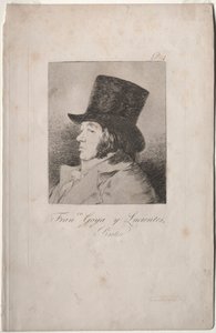 Die Caprichos: Porträt von Goya von Francisco de Goya