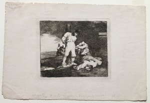 Die Schrecken des Krieges: Und es gibt keine Hilfe dafür von Francisco de Goya