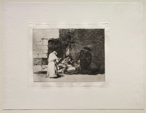Die Schrecken des Krieges: Die Wohltätigkeit einer Frau