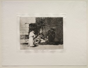 Die Schrecken des Krieges: Eine Wohltätigkeit einer Frau