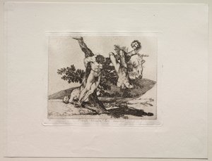 Die Schrecken des Krieges: Eine heroische Tat! Mit Toten von Francisco de Goya