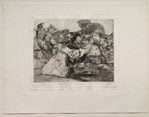 Die Schrecken des Krieges: Charlatans Show von Francisco de Goya