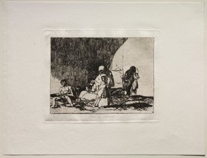 Die Schrecken des Krieges: Die Gesunden und die Kranken von Francisco de Goya