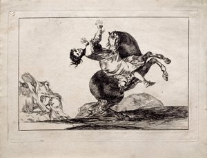 Der Pferdeentführer aus der Serie Los Disparates Follies, 1815-1819