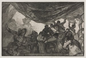 Die Sprichwörter: Klare Torheit von Francisco de Goya