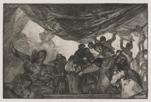 Die Sprichwörter: Klare Torheit, 1864 von Francisco de Goya
