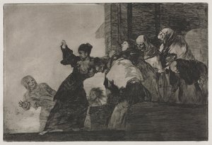 Die Sprichwörter: Arme Torheit von Francisco de Goya