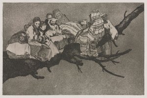 Die Sprichwörter: Lächerlicher Unsinn von Francisco de Goya