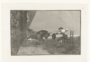 Herausforderung von Martincho in der Arena von Zaragoza (Serientitel) von Francisco de Goya