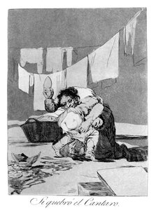 Ja, er hat den Topf zerbrochen, 1799 von Francisco de Goya