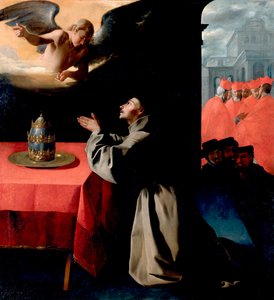 Heiliger Bonaventura im Gebet