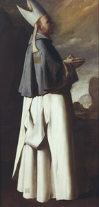 Heiliger Hugues von Grenoble (Hugues de Chateauneuf) von Francisco de Zurbaran