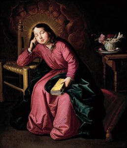 Die schlafende Jungfrau Maria als Kind von Francisco de Zurbaran