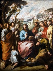Die Brotvermehrung von Francisco de the Elder Herrera