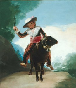 Junge auf einem Widder von Francisco de Goya