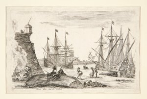 Eingang zu einer Ecke von Calais von Franciscus van der Steen