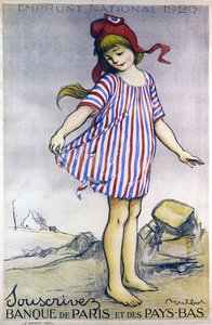 Plakat zur Werbung für den Nationalen Kredit 1920, Banque de Paris et des Pays-Bas