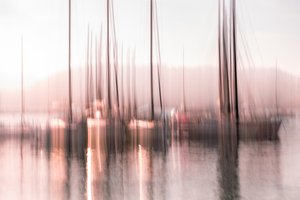 Verschwommener Marina-Traum