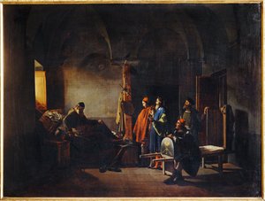 Der Maler Sodoma wird ins Krankenhaus gebracht. 1815