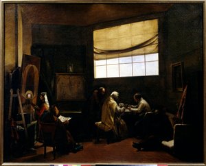 Das Atelier des Malers. Gemälde von François Marius Granet