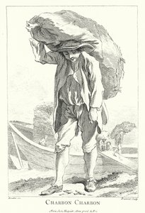 Kohlenhändler (Gravur) von Francois (after) Boucher