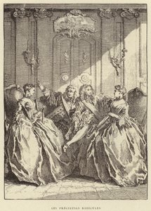 Die lächerlichen Preziösen (Stich) von Francois (after) Boucher