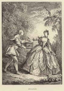 Melicerte (Gravur) von Francois (after) Boucher