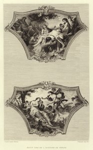 Motiv aus der Geschichte von Psyche (Stich) von Francois (after) Boucher