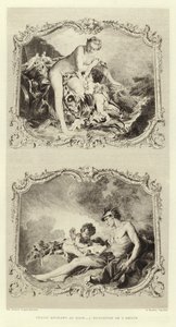 Venus betritt das Bad, Die Erziehung der Liebe (Gravur) von Francois (after) Boucher