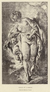 Venus und Amor von Francois (after) Boucher
