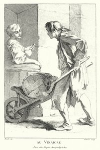 Essigverkäufer von Francois (after) Boucher