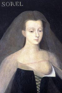 Porträt von Agnes Sorel (Gemälde) von Francois (after) Clouet