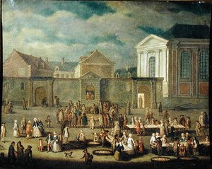 Der Fischmarkt in Cambrai, 1778 von Francois Aubert