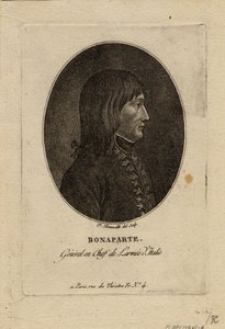 Napoleon als Kommandant der Armee von Italien, um 1798