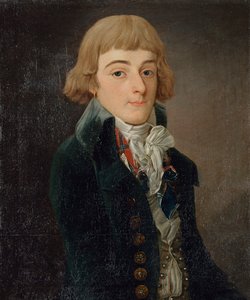 Porträt von Louis Antoine de Saint-Just 1767-1794, 1791 von Francois Bonneville