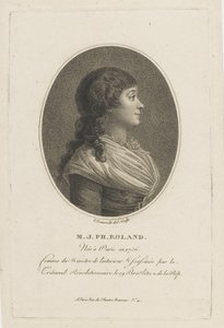 Porträt von Madame Roland 1754-1793, um 1800 von Francois Bonneville