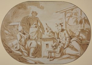 Chinesische Familienszene von François Boucher