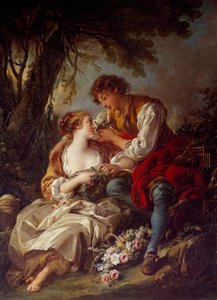 Der Käfig, Gemälde von Francois Boucher von François Boucher