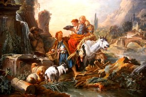 Rast am Brunnen von François Boucher